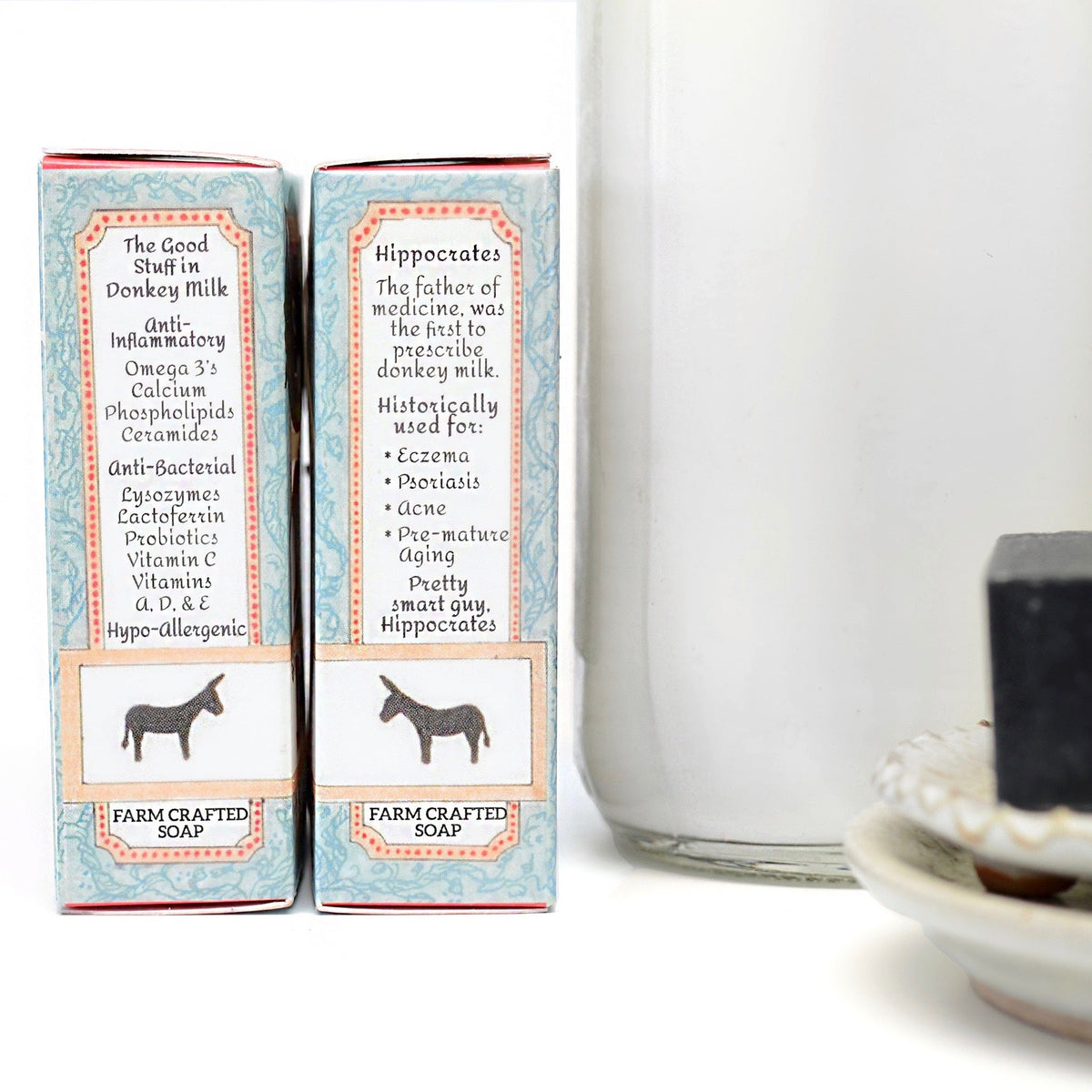 Activated Charcoal Donkey Milk Bar Soap 4.5 oz