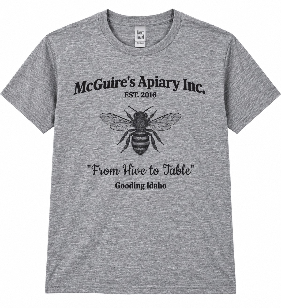 McGuire’s Apiary “From Hive to Table” T-Shirt